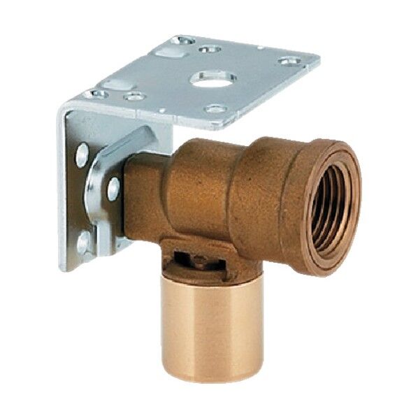 メタカポリ両座付水栓エルボ(ワンタッチ)