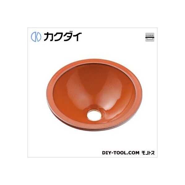 丸型手洗器 鉄赤 493-013-R 1点