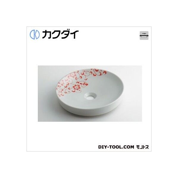 丸型手洗器 サーモンピンク 493-097-P 1点