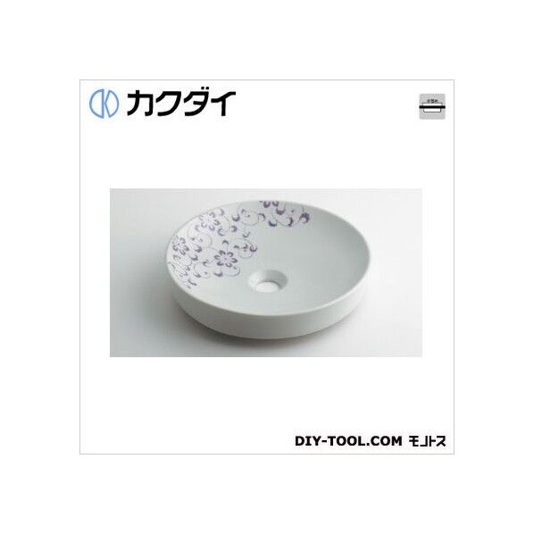 丸型手洗器 ラベンダー 493-097-PU 1点