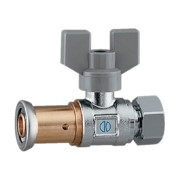 樹脂管用ボールバルブ(ワンタッチ・片ナット付)