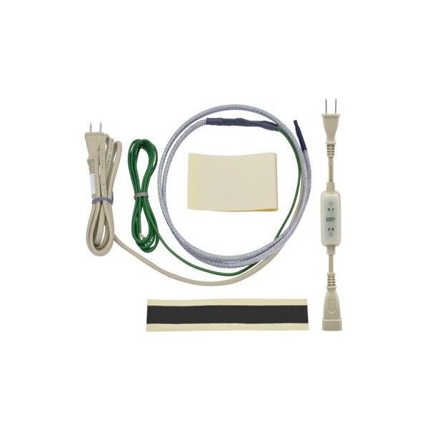 これカモ 凍結防止ヒーター サーモスタットつき (金属管・樹脂管兼用) 1m GA-KE001 1点