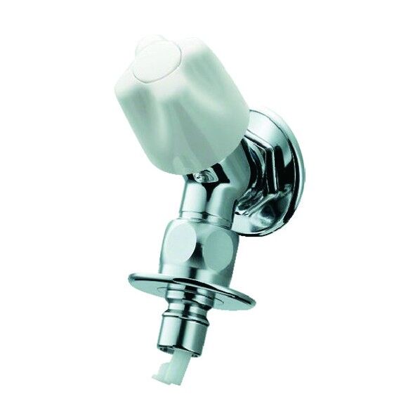 洗濯機用水栓(ストッパーつき)送り座つき 721-517-13 1