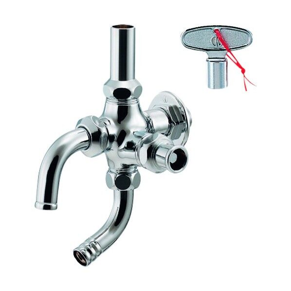 カクダイ(KAKUDAI) 共用万能ホーム双口水栓(凍結防止つき) 704-142-13 1個...