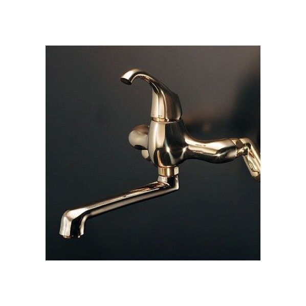 シングルレバー混合栓 クリアブラス 192-052-CG 1点