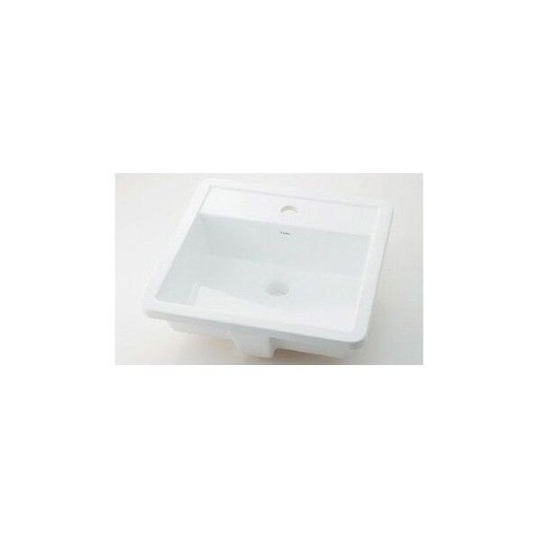 アンダーカウンター式洗面器 白(ホワイト) 493-076 1点