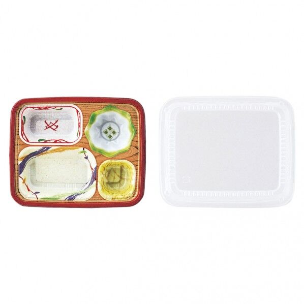 ワンウェイ 耐熱お弁当容器 T-26-C なごみ(蓋付・50セット入)