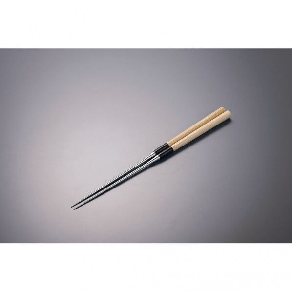 極上白木柄 盛箸(積層強化木柄付)