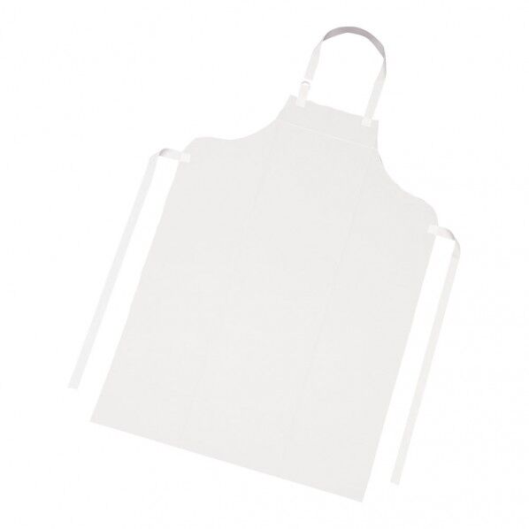 ウレタンフィルム胸付前掛首紐調節機能付き