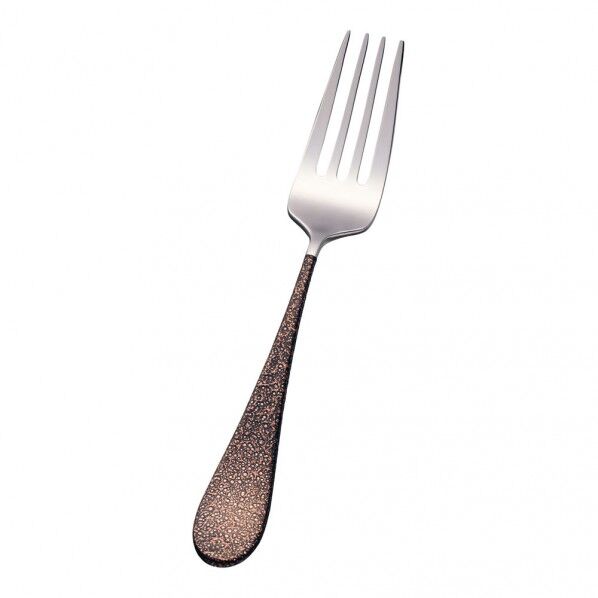 18-8エナメルブラウン デザートフォーク