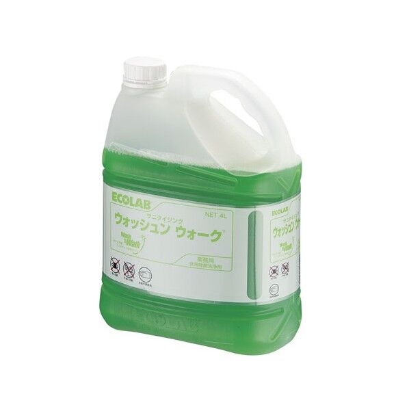 サニタイジングウォッシュンウォーク(床用クリーナー) 4L KYK0101 1個