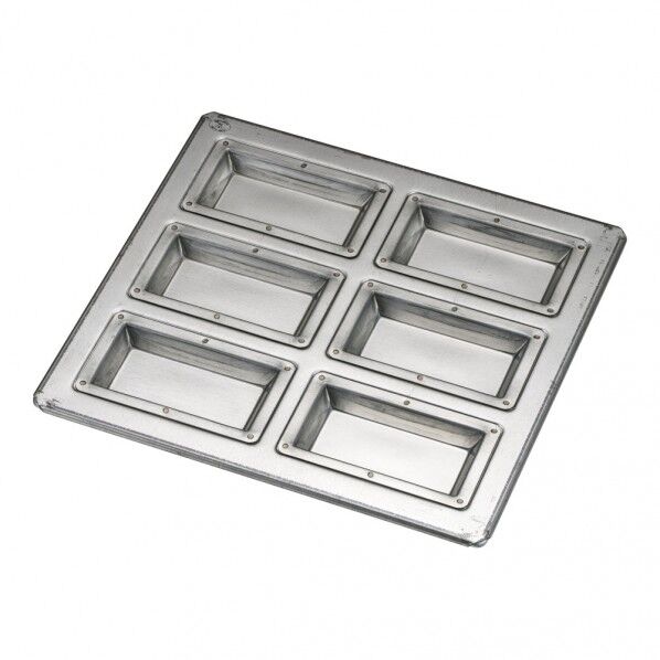 シリコン加工 フィナンシェ型 天板6ヶ取 フラット仕上げ WHI1901 1個