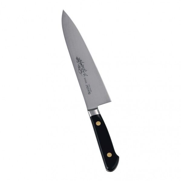 スウェーデン鋼(花彫刻入)牛刀