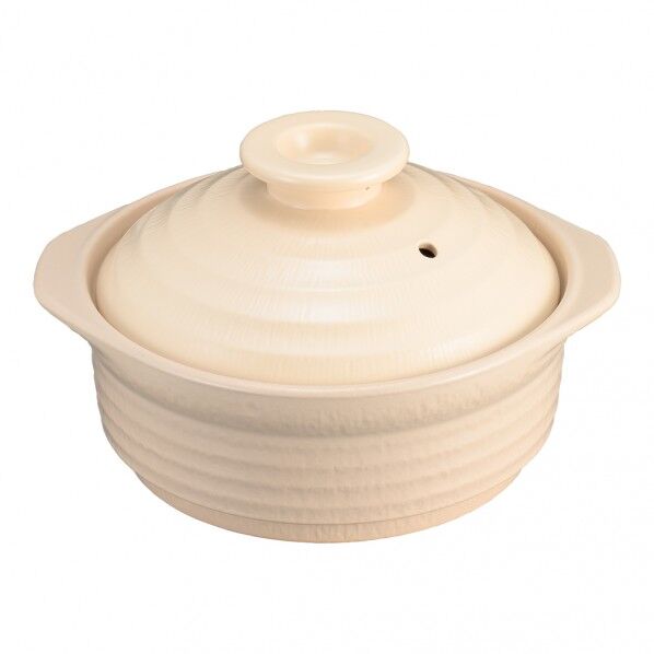 IHサーマテック土鍋 ベージュ ベージュ 6.5号 ME063 1個