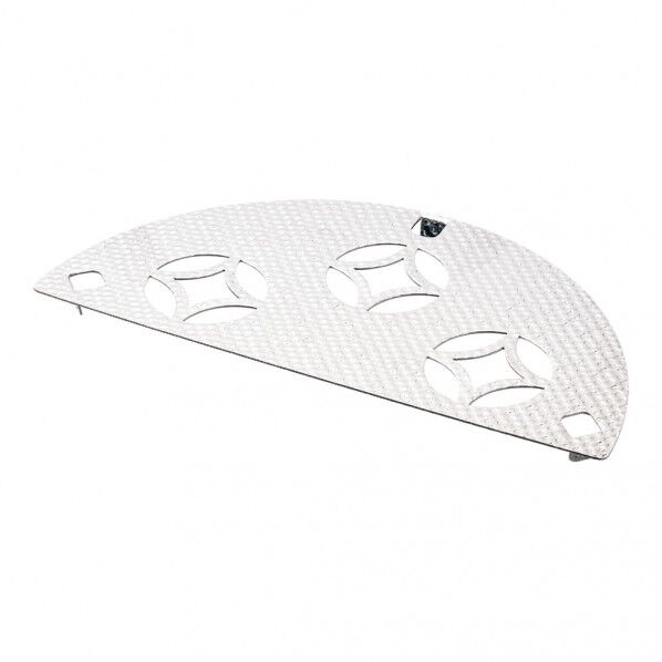 ステンレス パンチング半月目皿(足付) 七宝