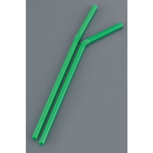 フレキシブルストロー裸 緑 EST5201 500本