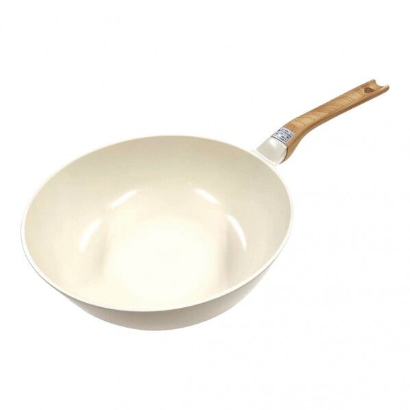 軽くて使いやすいホワイトセラミック スーパーディープパン