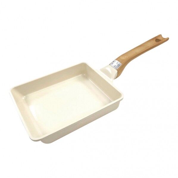 軽くて使いやすいホワイトセラミック エッグパン