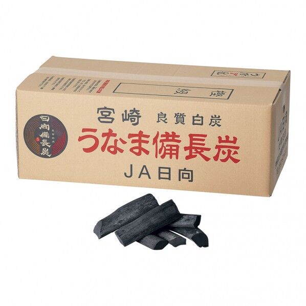 白炭 うなま(宮崎)備長炭 切割(樫1級) 12kg QMK2801 1個