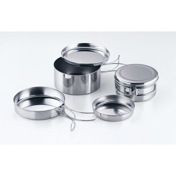 ステンレス ランチャーキャンプセット(6ピース) JOY1501 1個