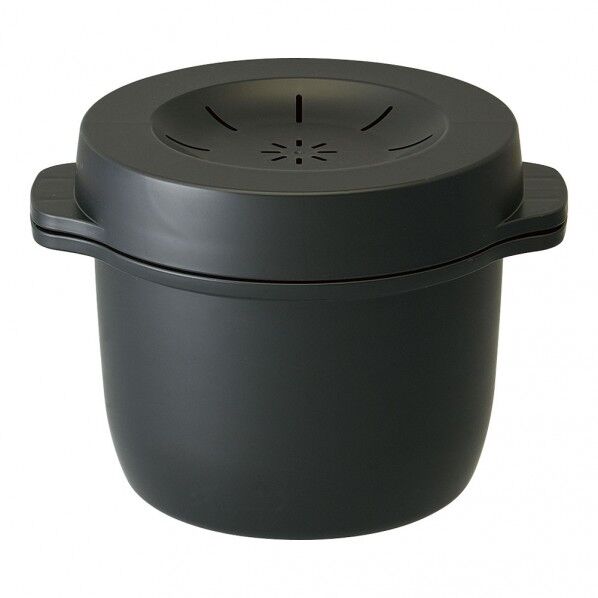 電子レンジスチームご飯メーカー ブラック AGV0701 1個