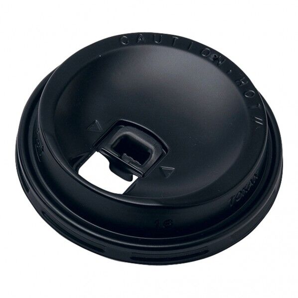厚紙カップ280ml用リフトアップリッド 黒 9オンス CRU2850BK 1箱