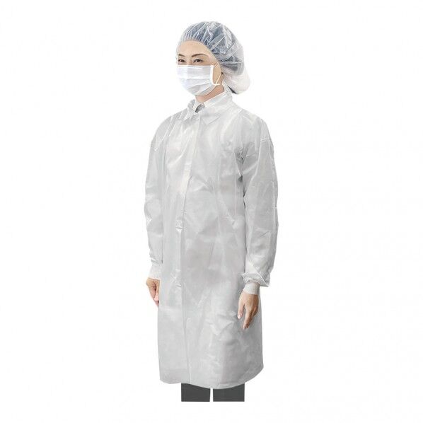 フジ 不織布白衣 リブ付