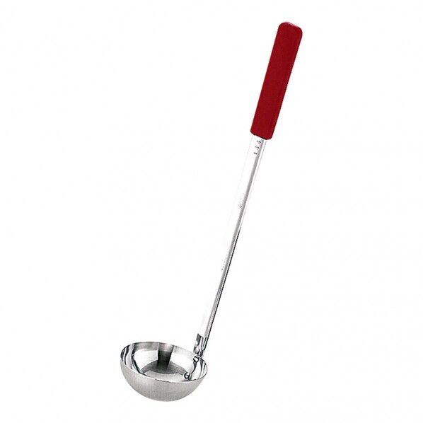 三宝産業 18-8カラーハンドルレードル 90cc 赤 BLCJ901 1個...