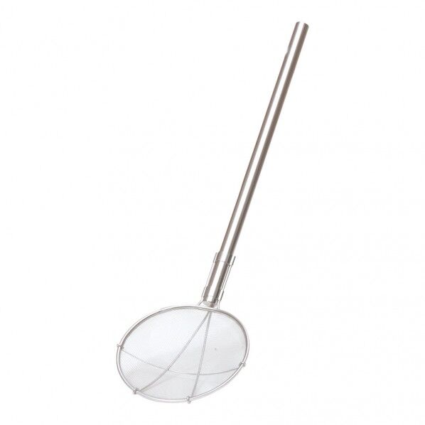 TS パイプ柄給食用スクイ網 丸型 24cm 細目 柄長60cm 24cm 柄長60cm ASK308 1個