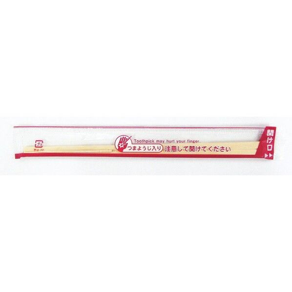 OPP 完封箸 茶線柄 楊枝入(100膳入) XHSE101 1個