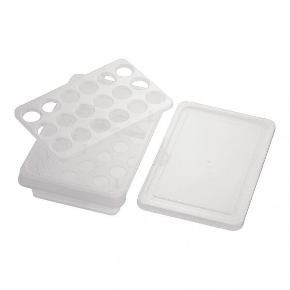 ポリプロピレン 卵バット蓋付(18個用) ATM6001 1個