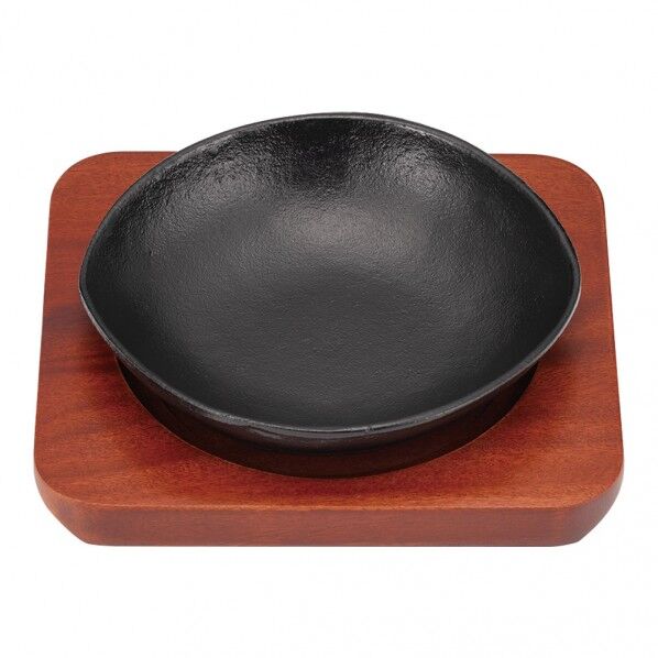 (S)ミニステーキ皿 ぎんなん 15cm