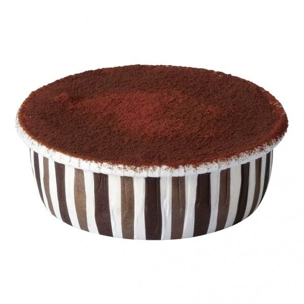 カールカップ(100枚入) ブラウンストライプ WCR0101 1個