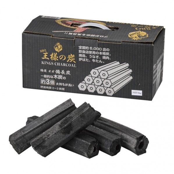 王様の炭 箱入 3kg DOU0201 1個