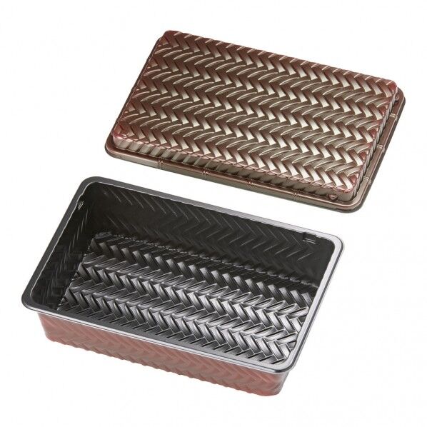 アジロ弁当 蓋付き(50セット入) 大 XAZ5001 1個