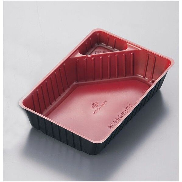 アジロ弁当 中仕切り(50入).2 赤黒 XAZ5102 1個