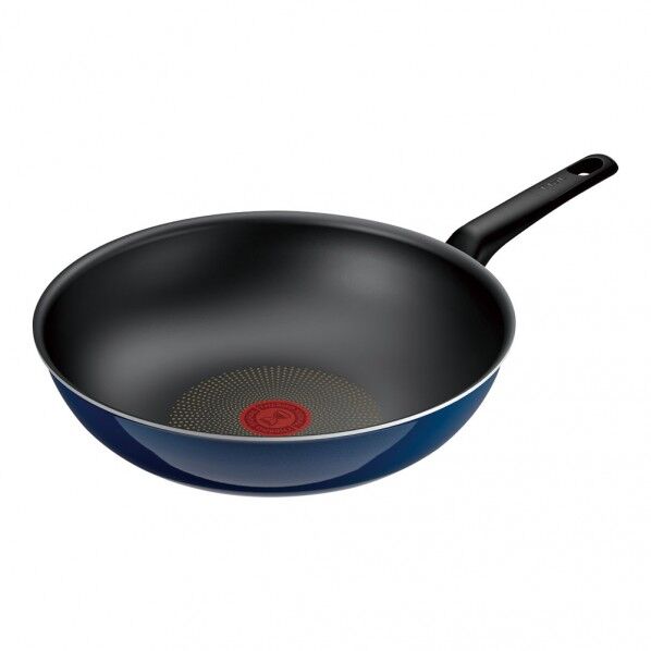 T-fal(ティファール) ロイヤルブルー インテンス ウォックパン 28cm D53319 1個