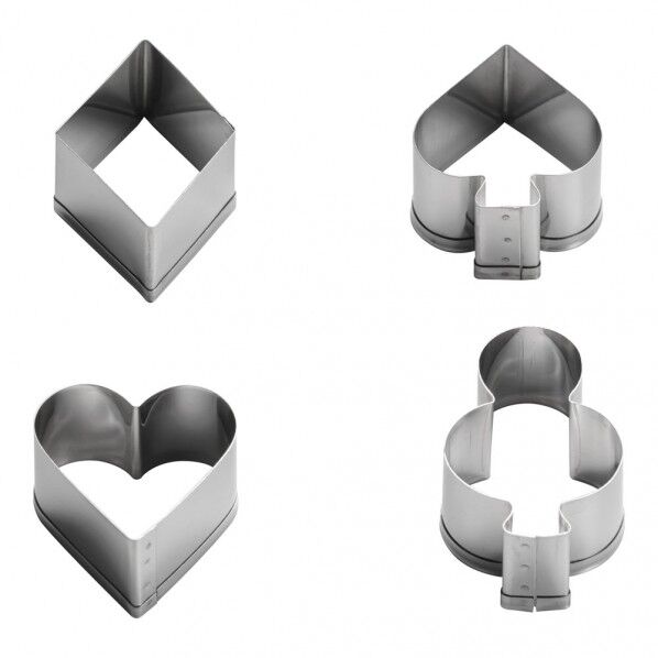 18-8クッキー抜き型セット No.2121トランプセット(4ヶ入) WKTE7 1個