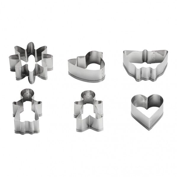 18-8クッキー抜き型セット No.2111(6ヶ入) WKT12 1個