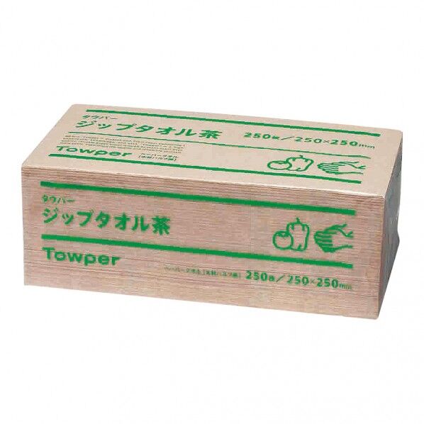 タウパー ジップ 茶 (1ケース12束入)