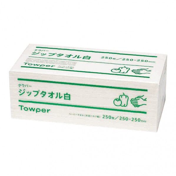 タウパー ジップ 白 (1ケース12束入)