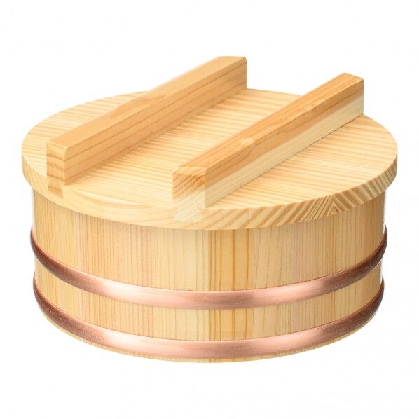 椹･ちらし桶(ウレタン塗装)蓋付 浅型