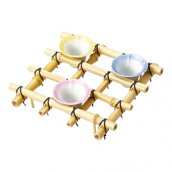 朝顔棚(女竹)足付