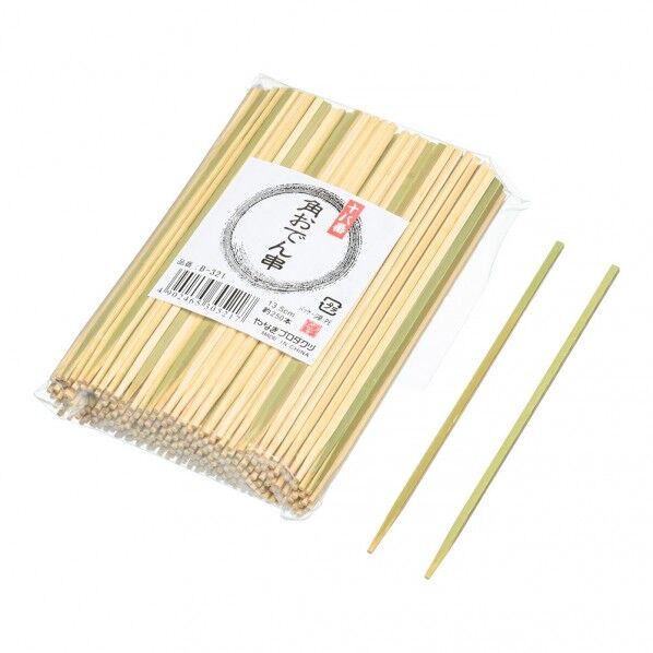 竹製 十八番角おでん串  (250本入) 13.5cm DOD0101 1個