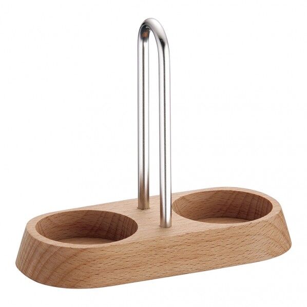 ガラス調味料入用ウッドスタンドアーチ型 BGC3601 1個