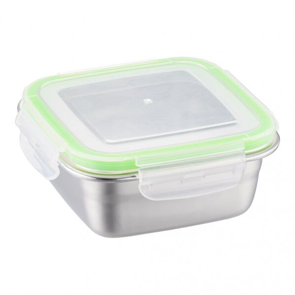 18-8パッキン付 キッチンコンテナスクエア 400ml APK2801 1個