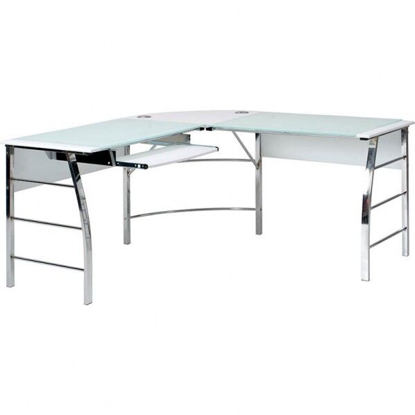 ガラスPCデスク L型 CT-1040BK ブラック 70390 1台