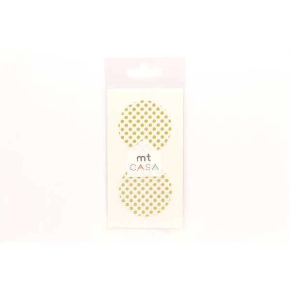 カモ井(カモイ) mt casa seal ドット・金 Φ50mm MTCDS013 1個
