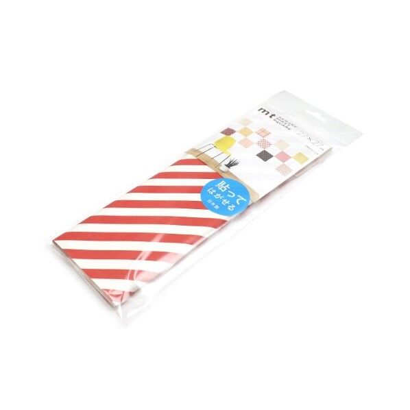 mtリメイクシートスクエア ストライプ・レッド