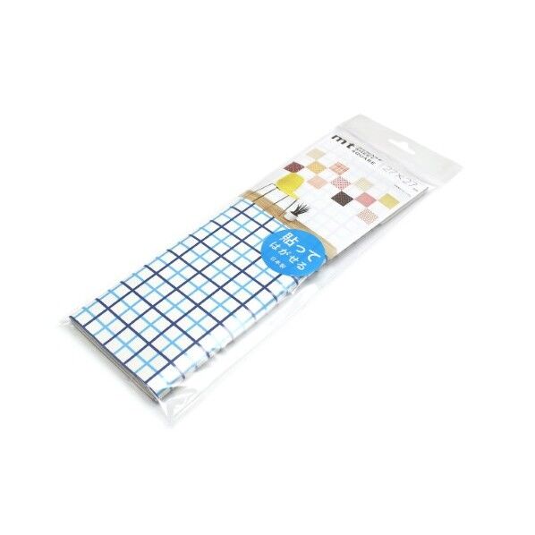 mtリメイクシートスクエア 方眼･ライトブルー×ネイビー